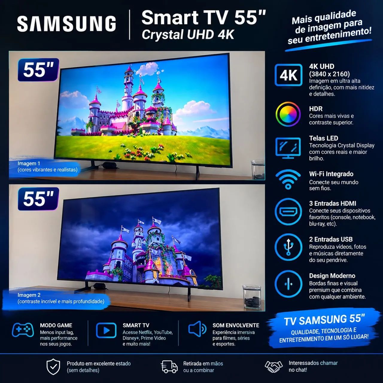 TV Samsung 55 Polegadas 
