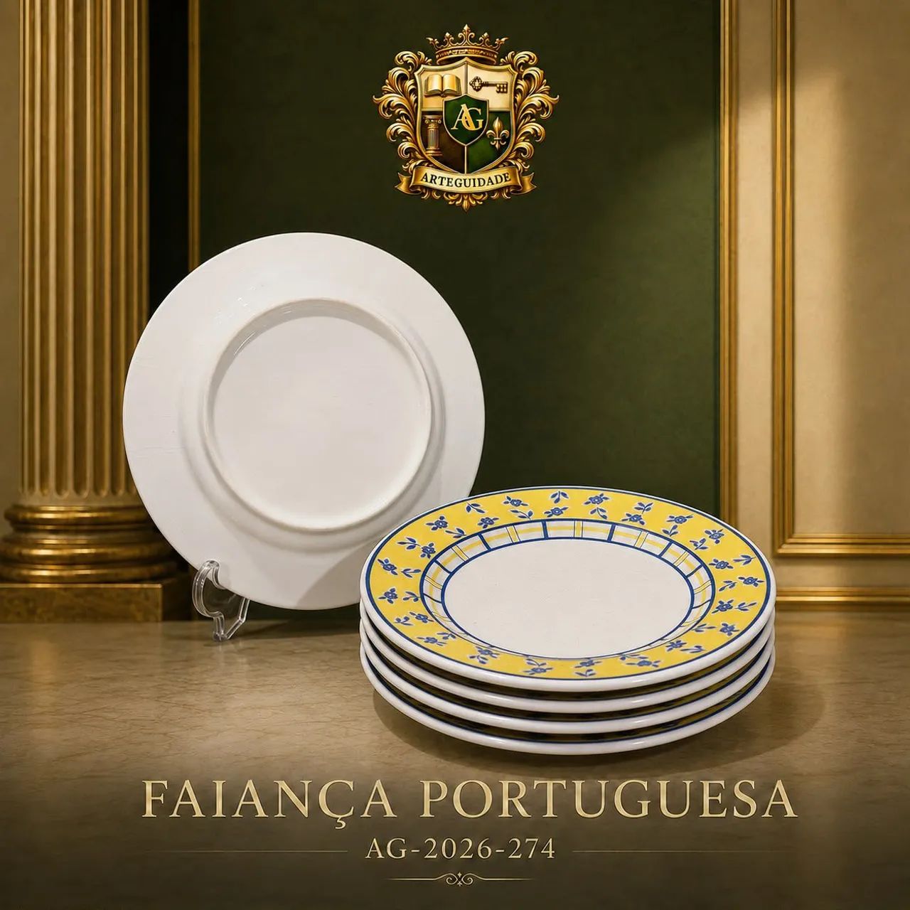 Conjunto de Pratos Antiguidade Portuguesa - Foto 2