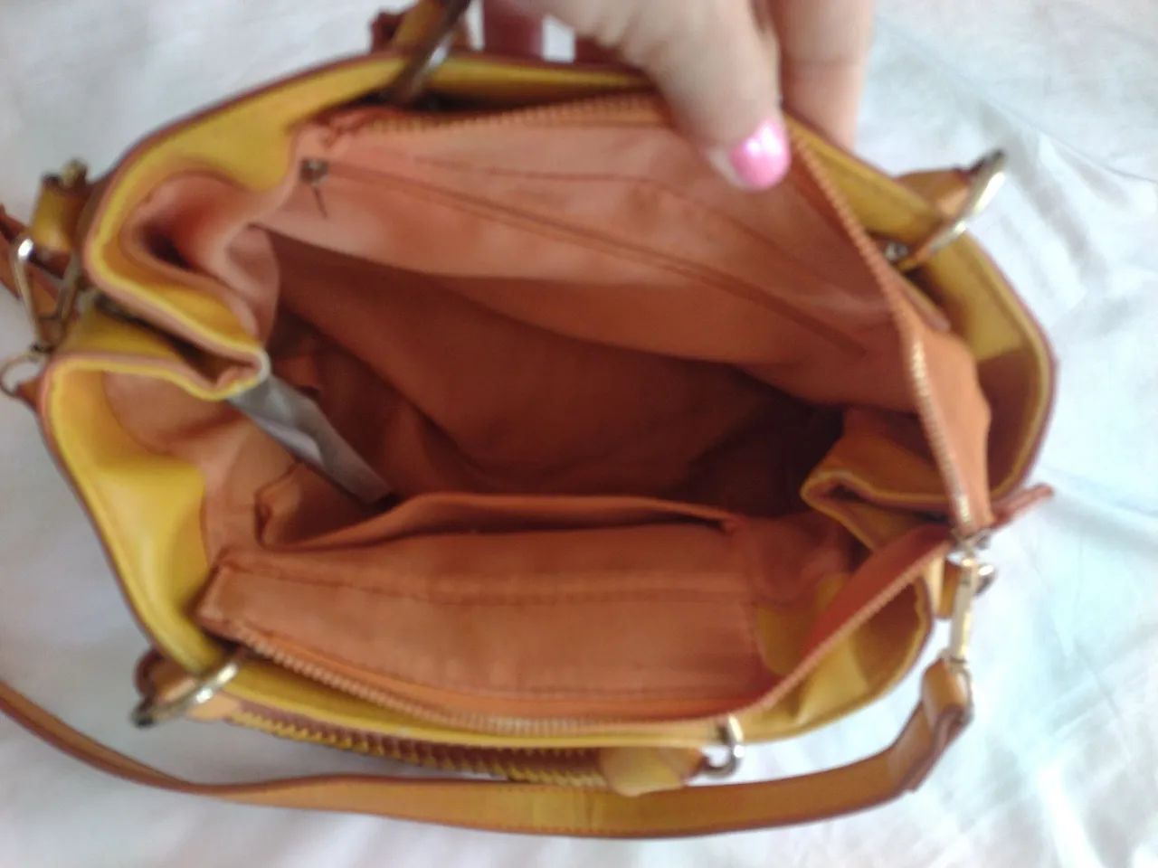 Bolsa amarela/laranja Renner - Foto 5