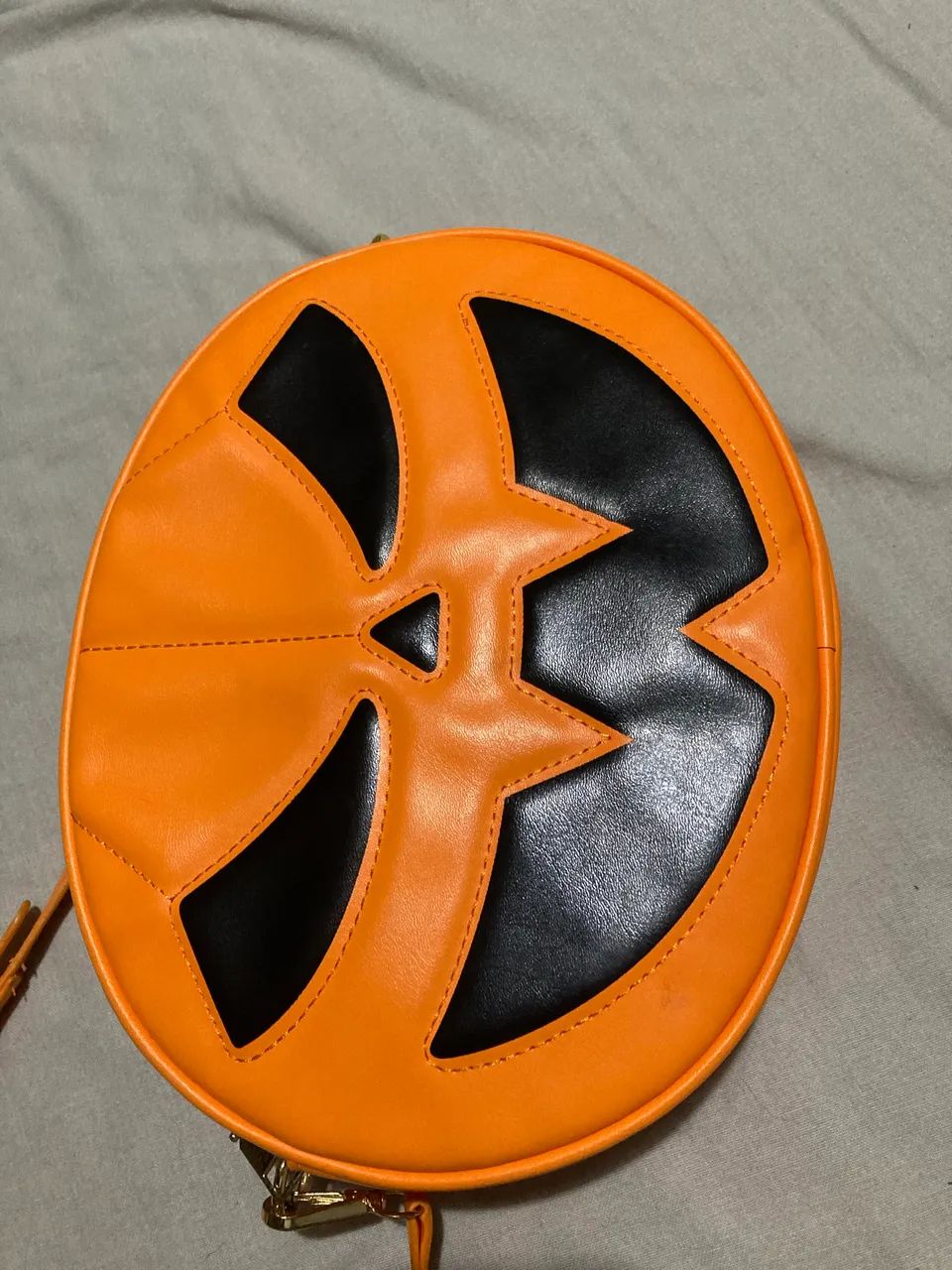Bolsa abóbora Halloween laranja  - Foto 2