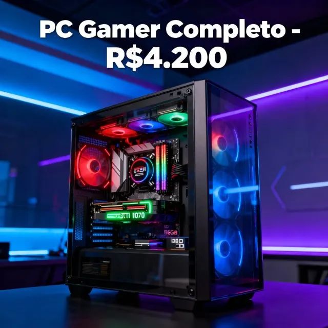 ? PC Gamer Completo - Alto Desempenho em Jogos e Multitarefas