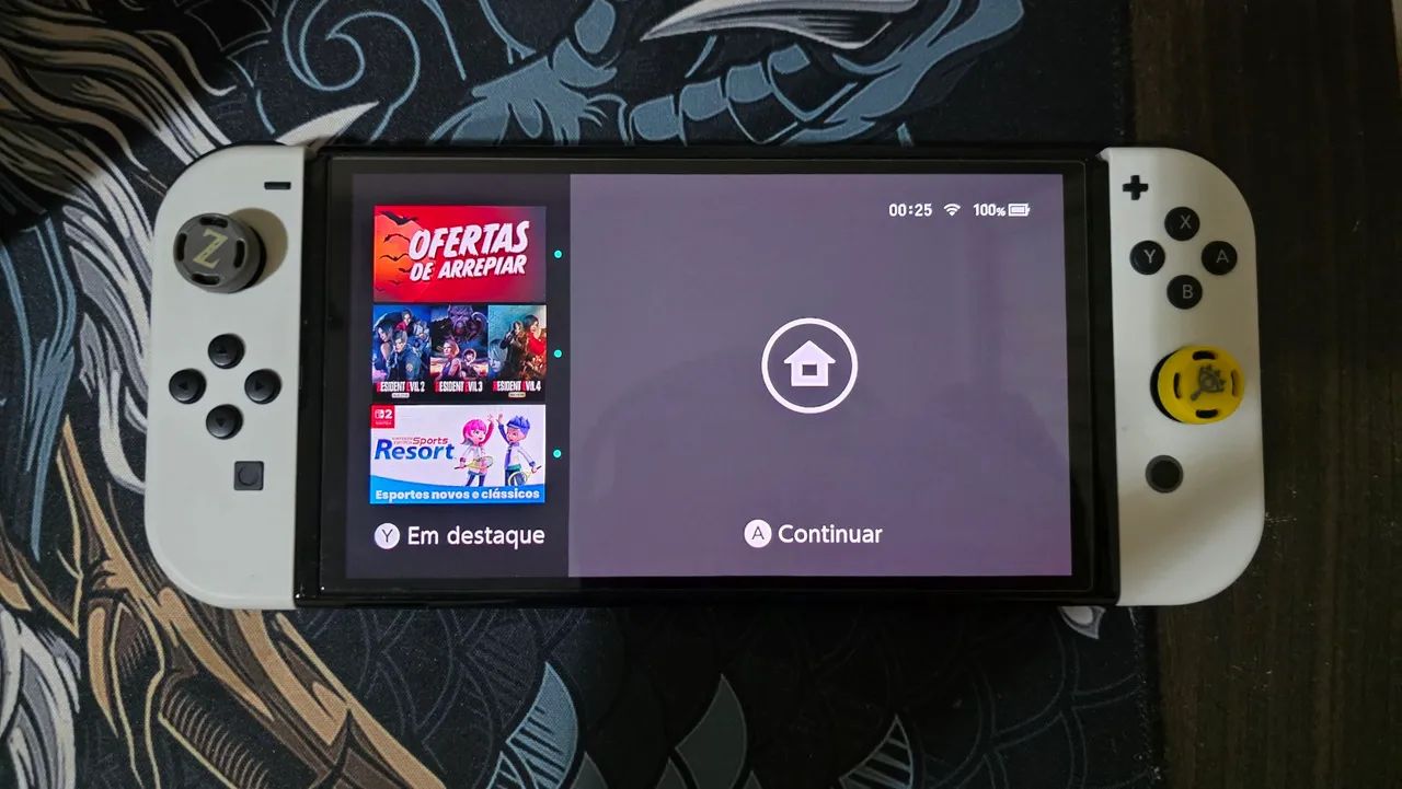 Nintendo Switch Oled + 1 controle Pro (usado) - Foto 4