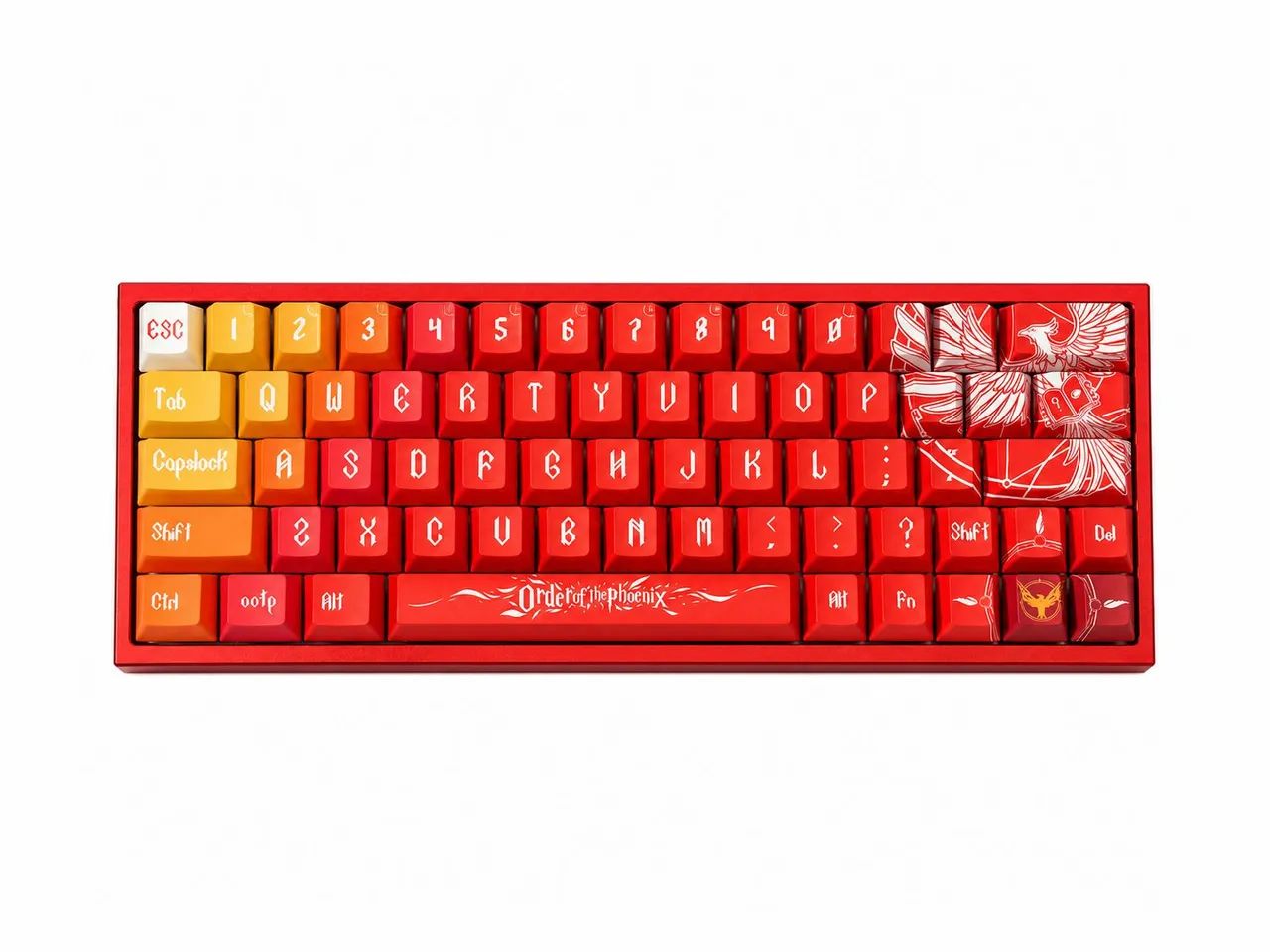Everglide AE64 PRO/ Preto e Vermelho / Plate Alumínio / Switch Wukong  - Foto 3