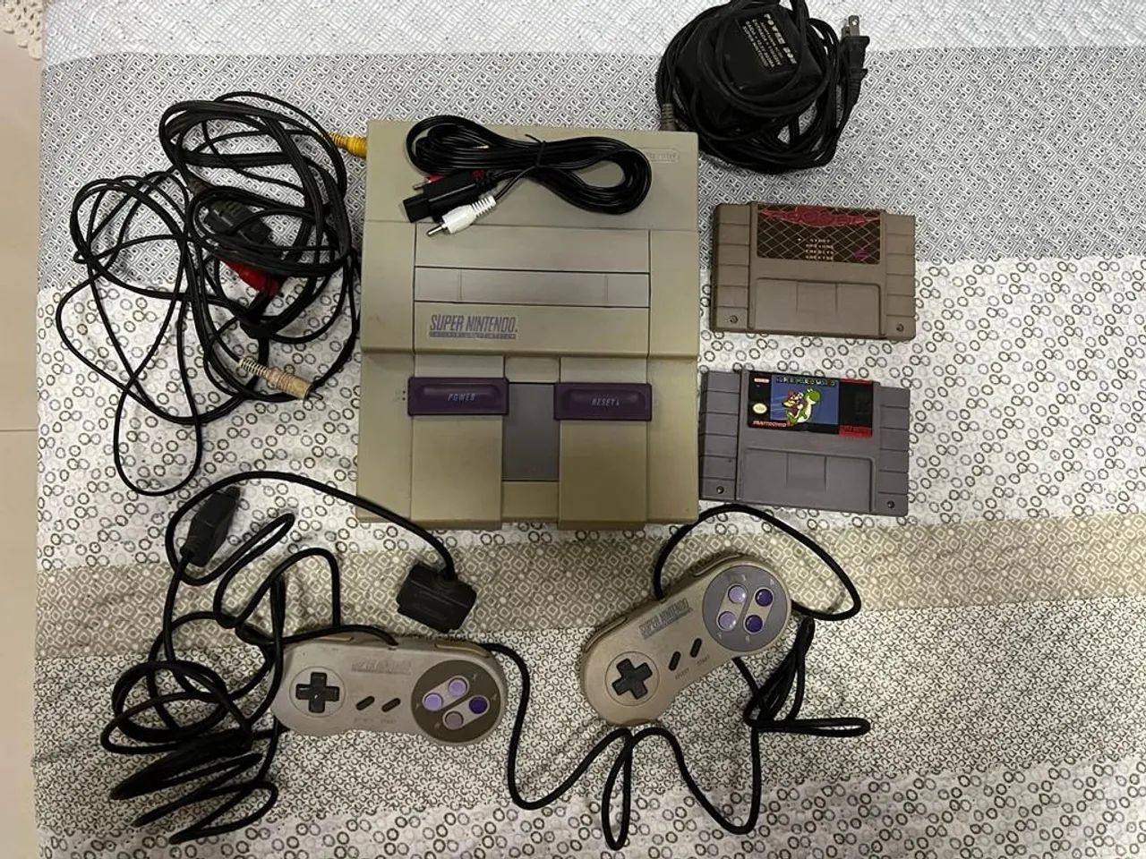 Video game Super Nintendo original antigo