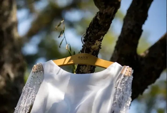 Vestido De Noiva Minimalista - Black Tie - Foto 5
