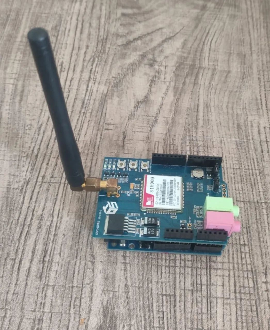 Kit Arduino Uno R3 + Shield GSM GPRS SIM900 + Protoboard e Cabos - Foto 5