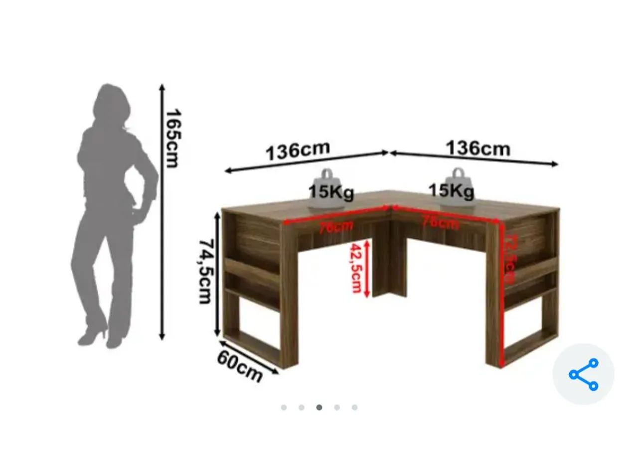 Mesa de escritório  - Foto 2