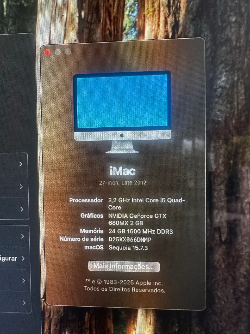IMAC TELA GIGANTE 27 polegadas 24 GB DE RAM