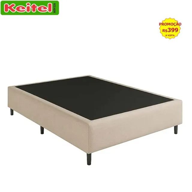 Base Box Casal 138 Cor Bege 