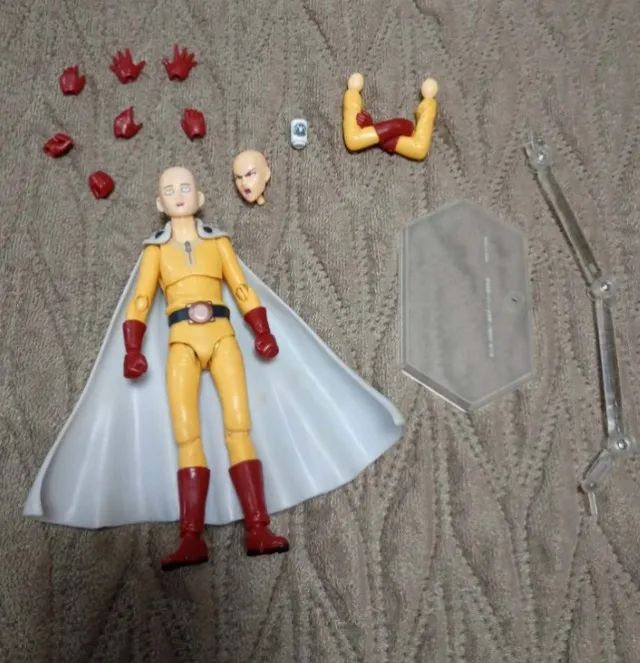 saitama figma bootleg anime one punch man action figure saitama boneco