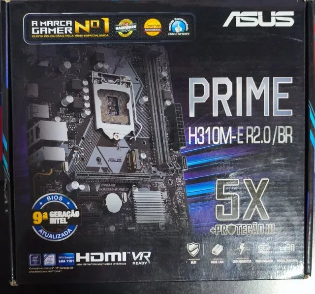 ASUS H310M-A R2.0 マザーボード Intel i5-9400F Asus Placa mãe Prime H310M A R2.0/CSM Intel Chipset LGA-1151 MATX