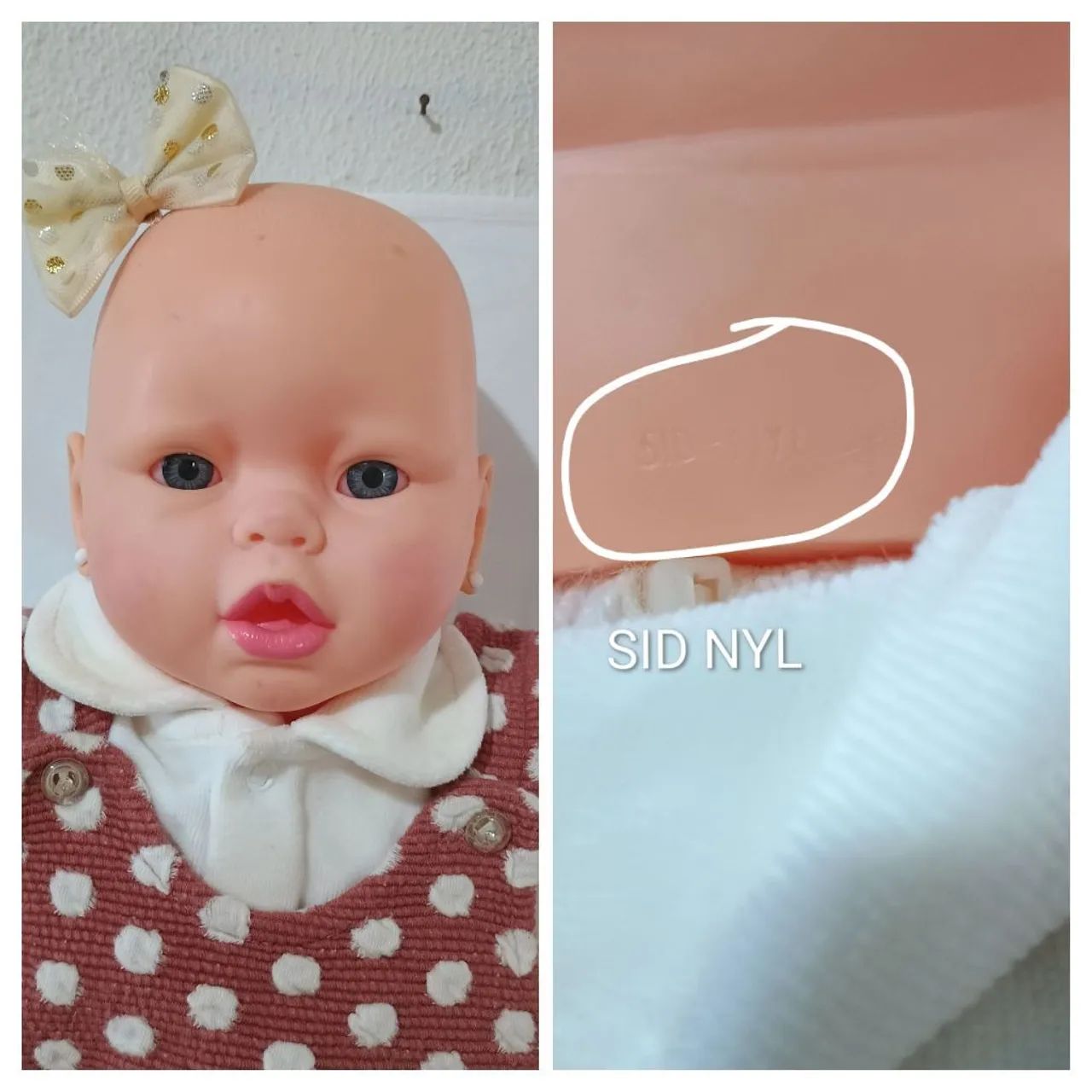 Bebezão antigo da marca Sid NYL 60 cm altura  - Foto 5