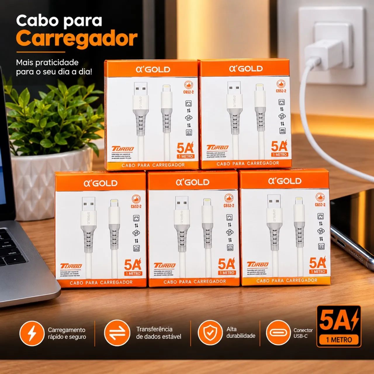 Cabo USB tipo c  - Foto 2