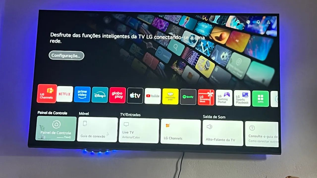 Televisão LG 55 polegadas smart.