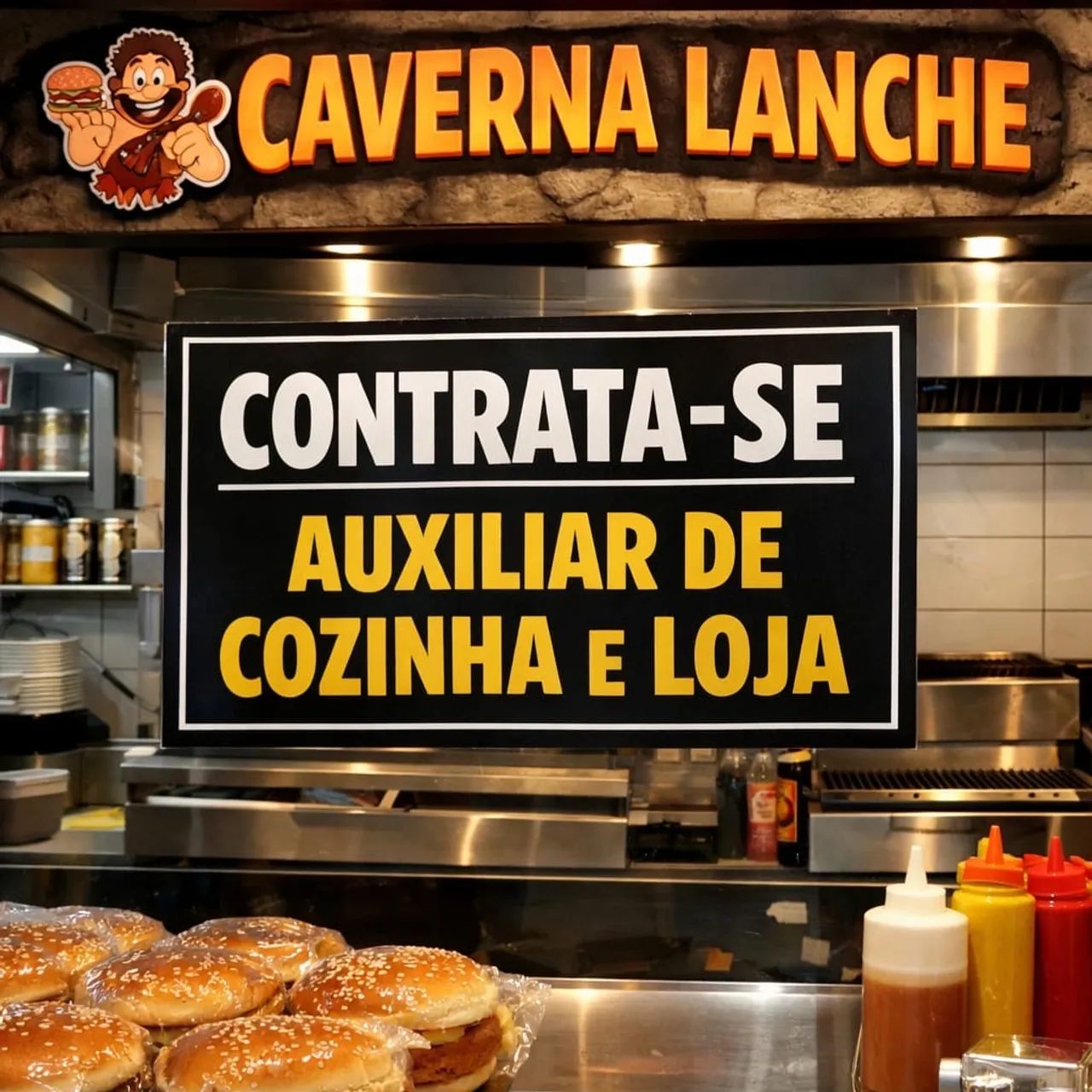 Estamos contratando auxiliar de cozinha 