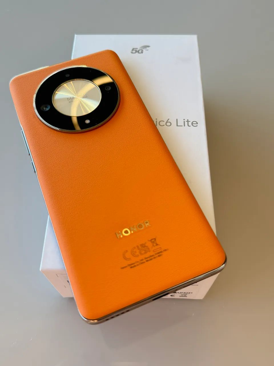 Honor Magic 6 Lite 5G 256GB Couro Laranja - Foto 3