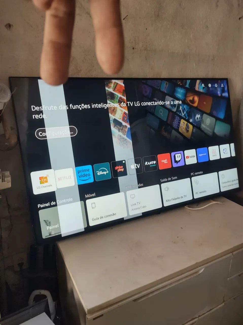 TV LG 65 polegadas avaria duas linhas  - Foto 2