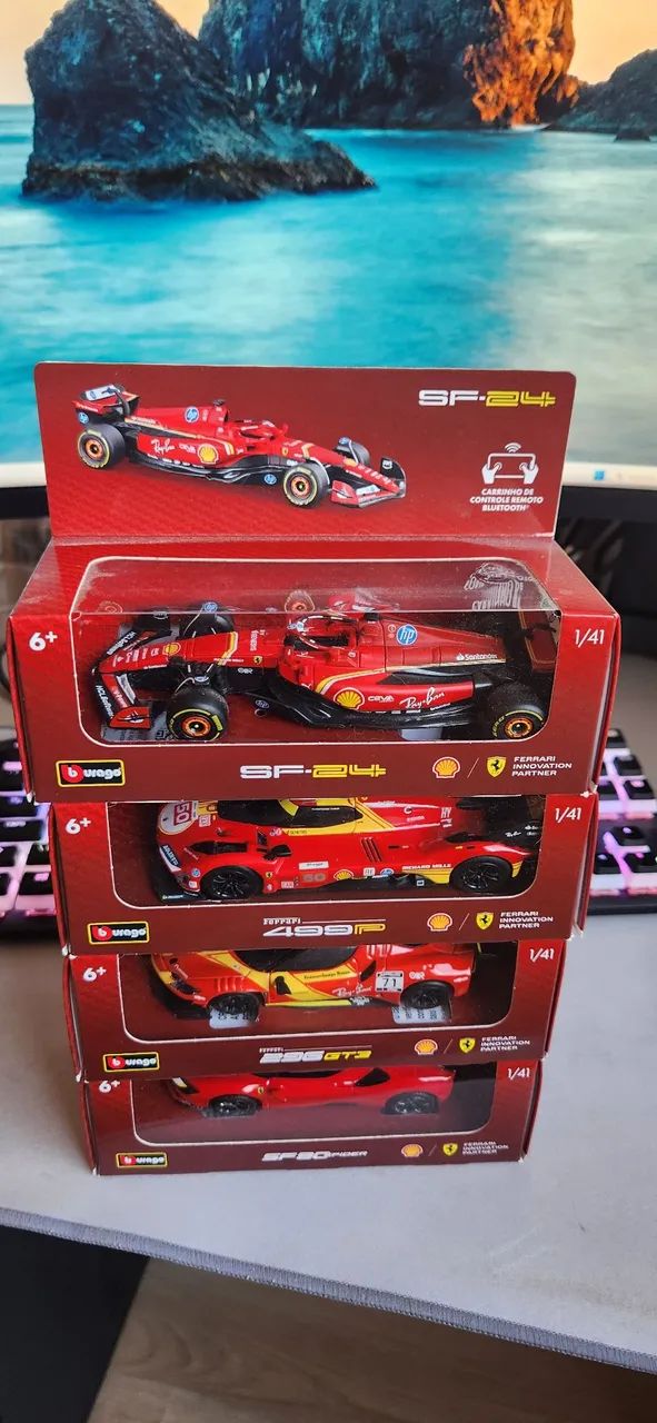 Coleção Shell 1/24 de metal com controle remoto