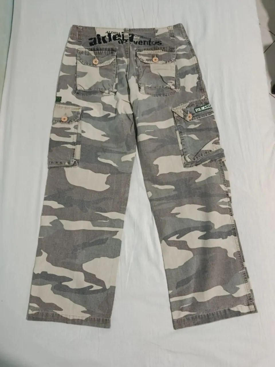 Calça Cargo Estilo Militar - Aldeia dos Ventos - Tamanho P - Foto 2