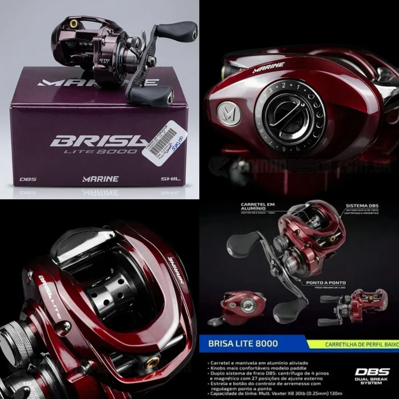 Carretilha Shimano Scorpion XT 1501-7 Esquerda Japonesa Rarisade