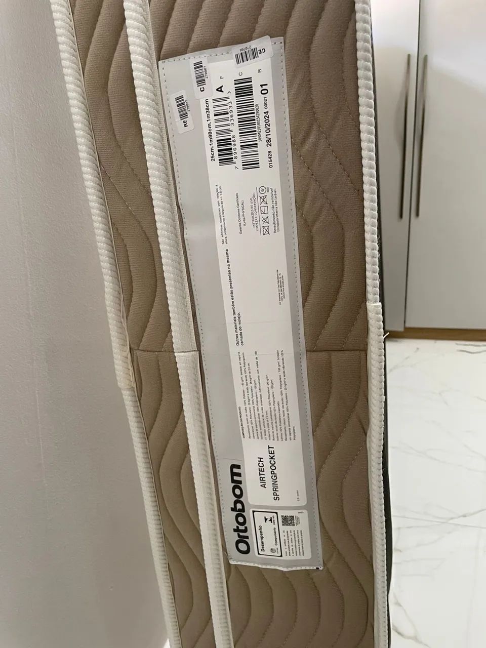 CAMA BOX CASAL + COLCHÃO ORTOBOM - Foto 2