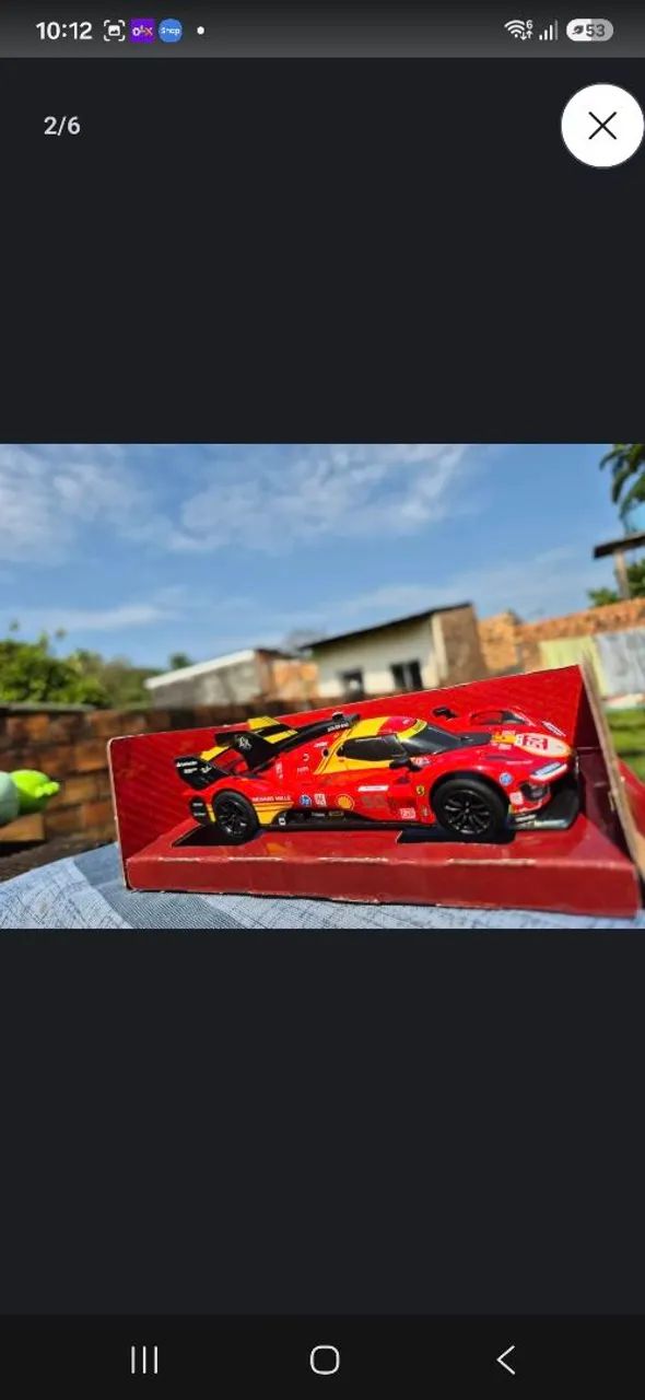 ? Miniatura Ferrari 499P Hypercar Bburago - Foto 4