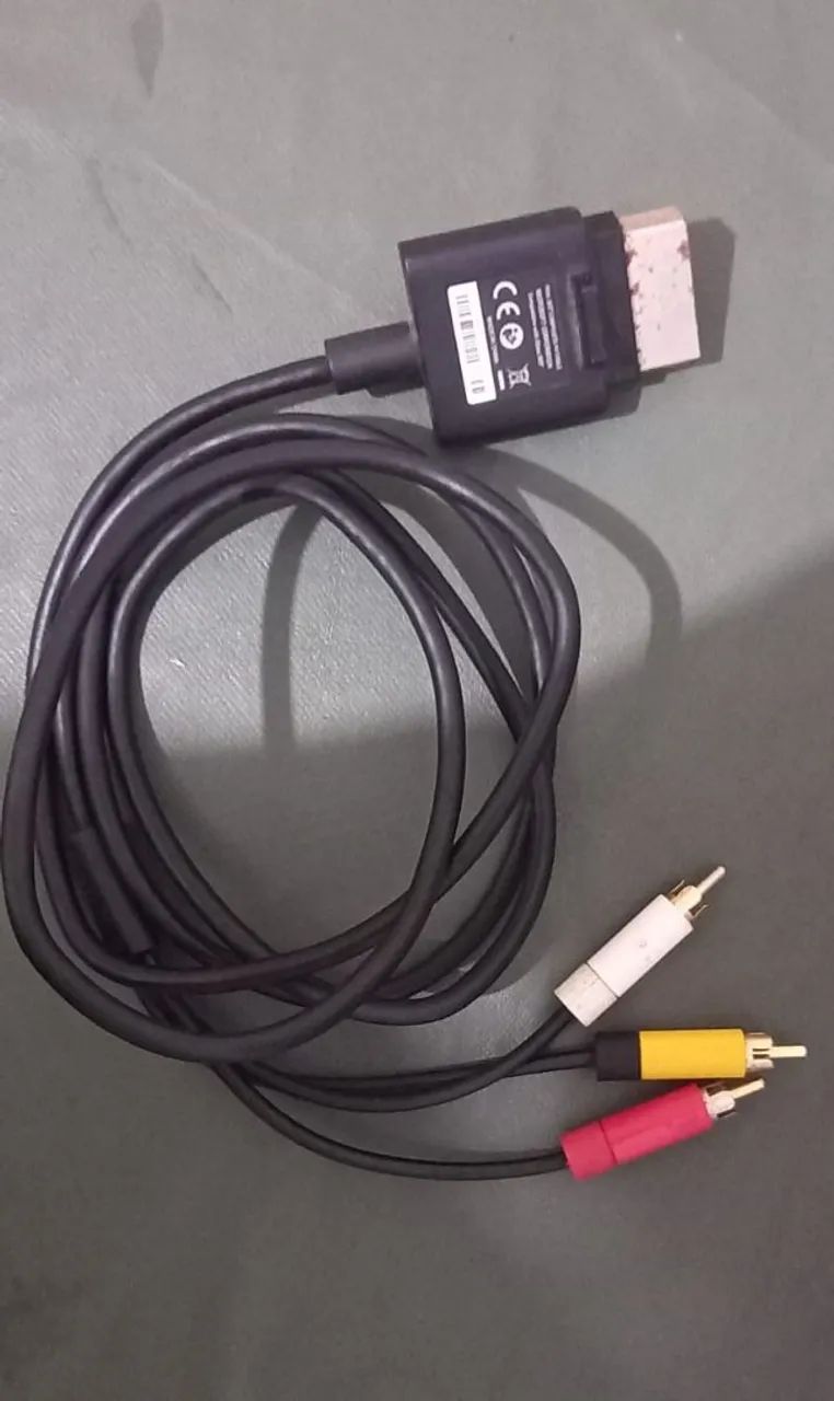 Cabo Av Original Xbox 360 Fat e Slim 