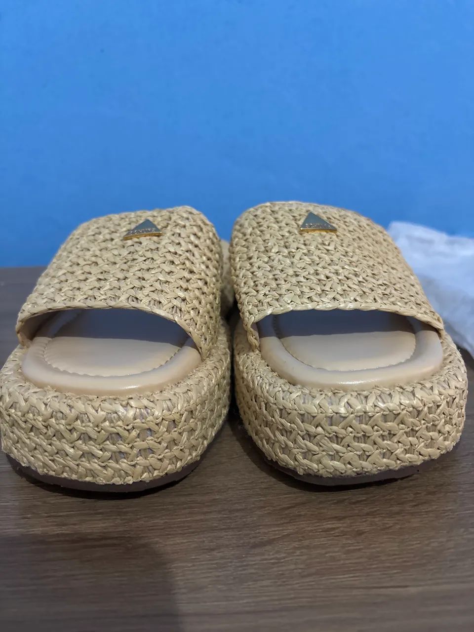 Papete Viena Flatform Bege - Foto 2