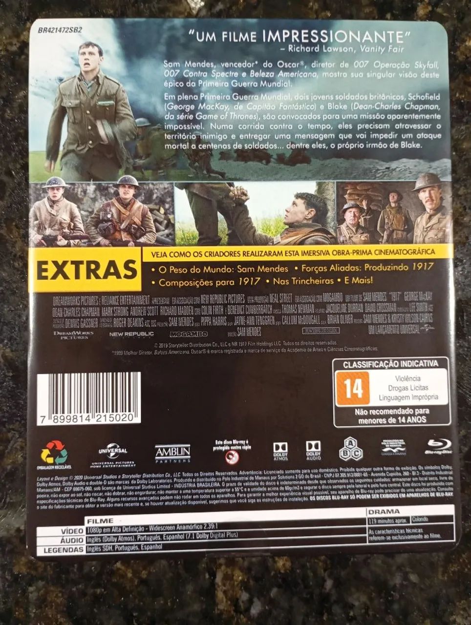 Steelbook blu-ray 1917 - Foto 2