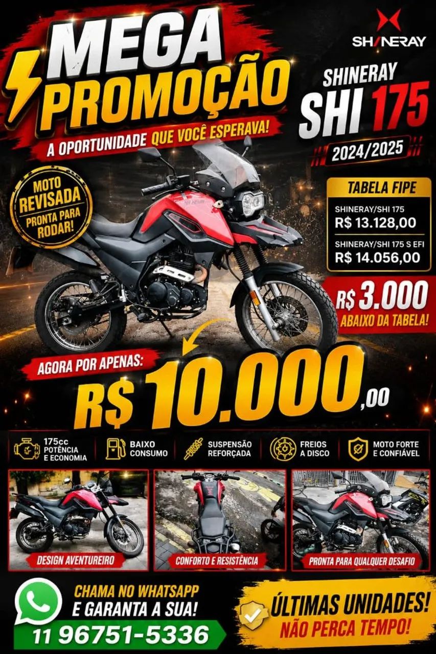 Shi 175 barato nova imperdível 