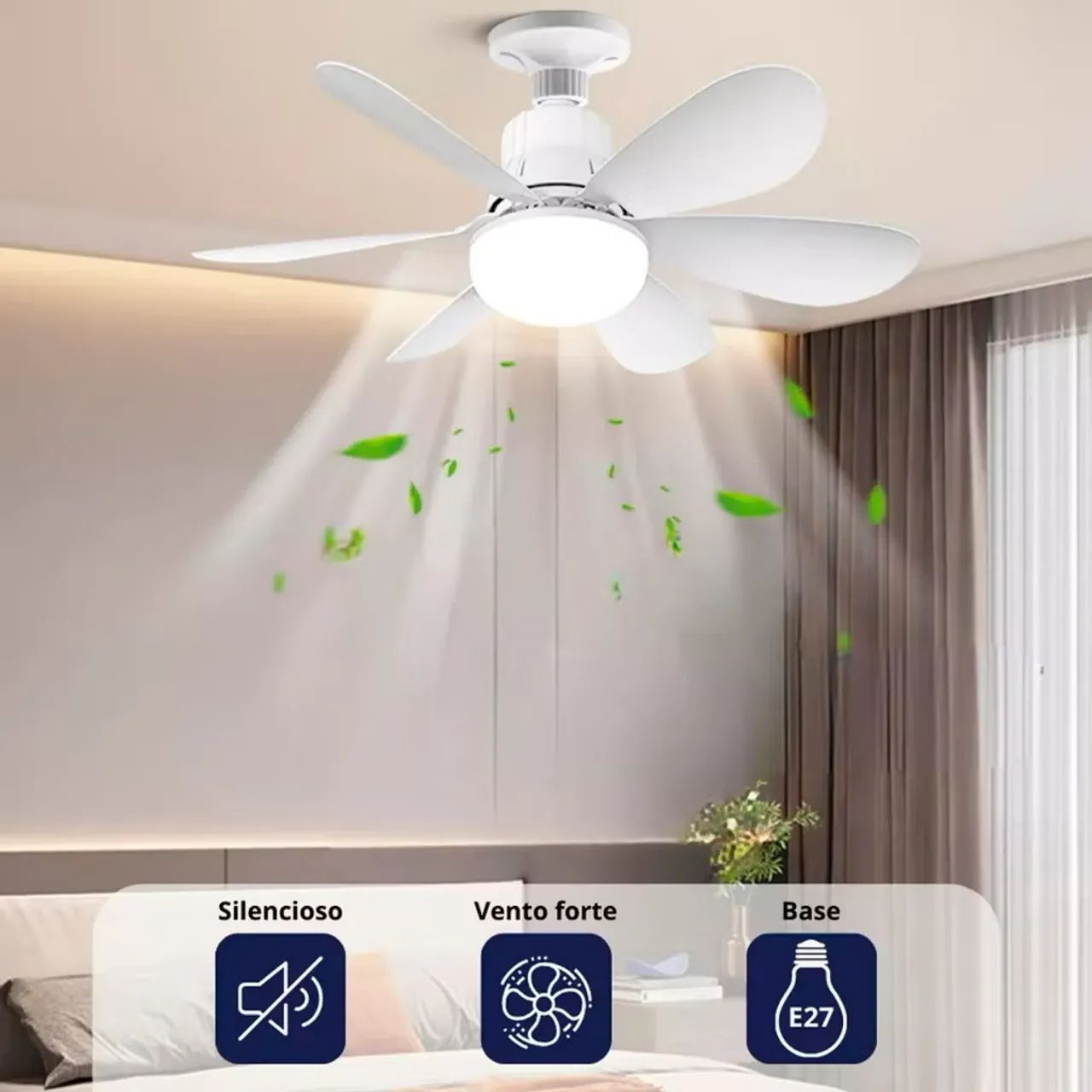 Ventilador de Teto com controle remoto - Foto 2