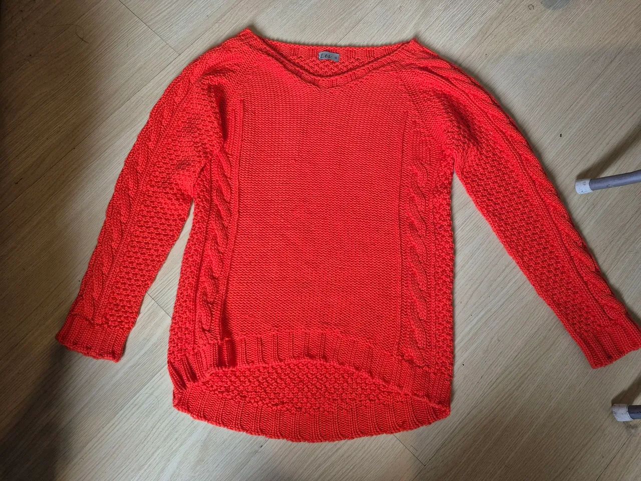 Suéter M Laranja Neon
