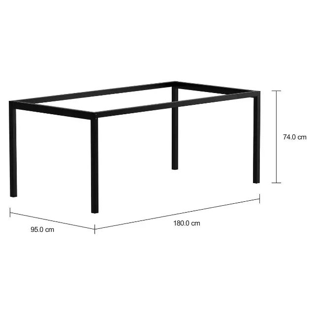 Mesa TOK&STOK preta - 1,80m X 95cm  - Foto 4