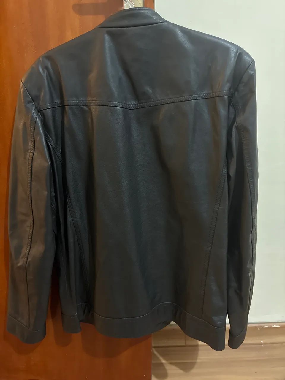 Jaqueta de couro slim/Javali - Foto 2