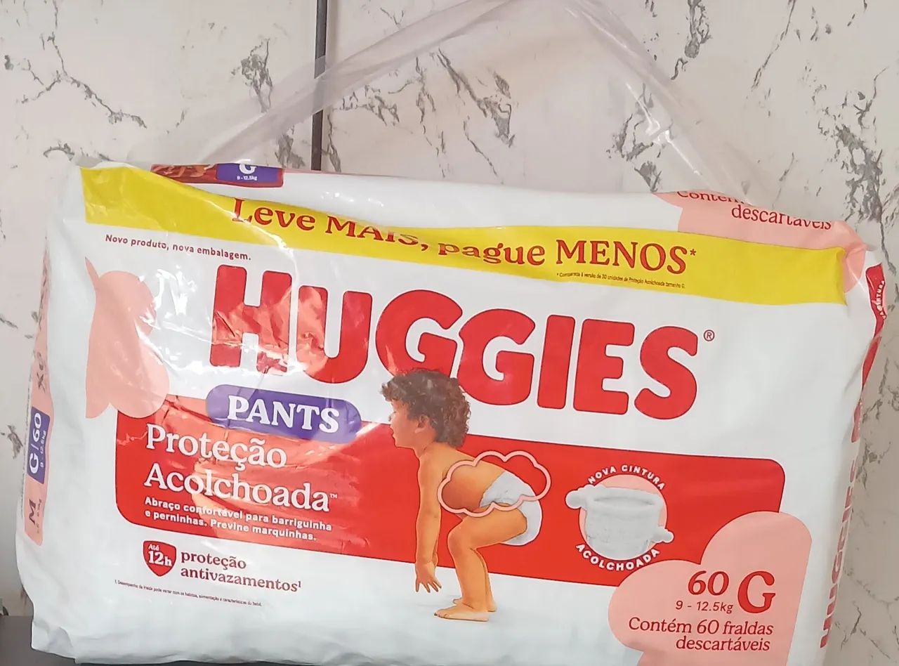 Fralda Huggies Shortinho G 60 unidades 