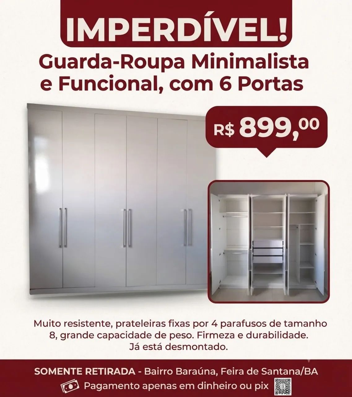 Guarda-Roupa 6 Portas