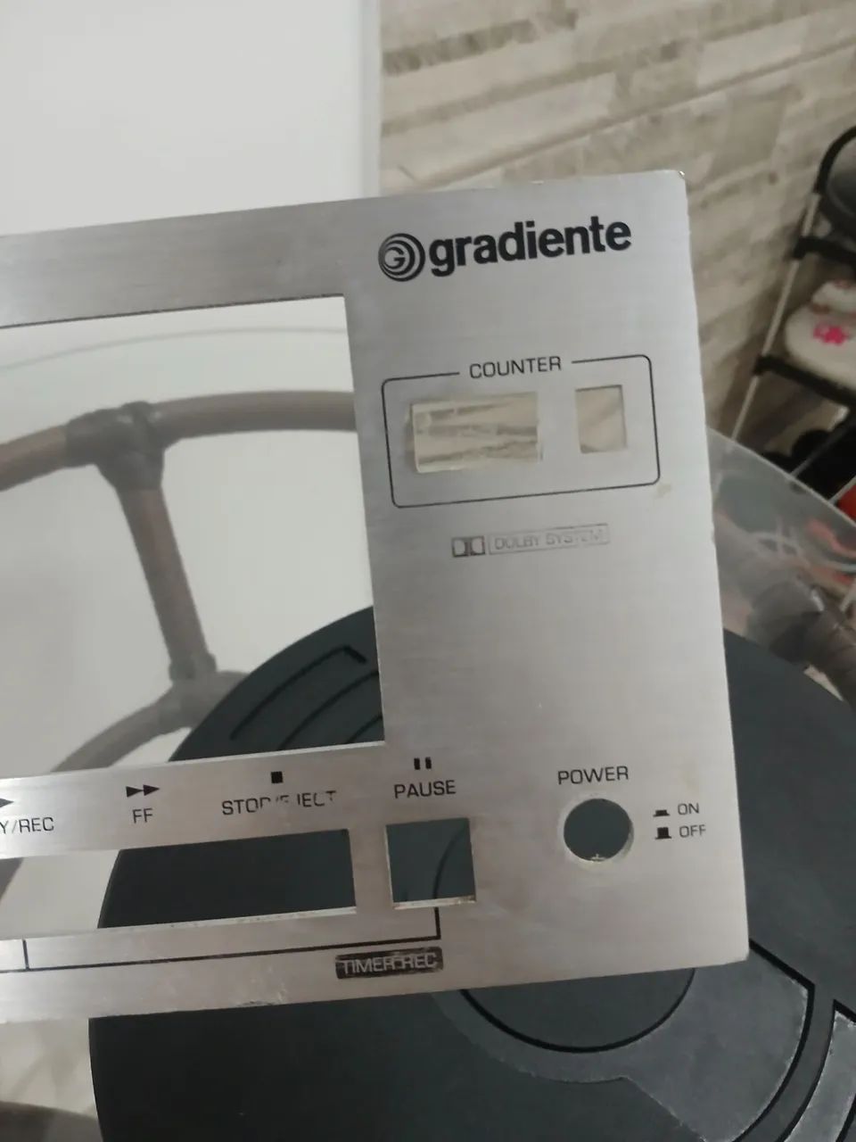 Tape deck Gradiente cd 3500 ( painel frontal) - Foto 5