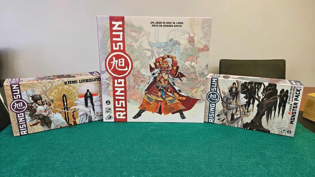 Board game/ jogo de tabuleiro rising sun +Duas expansões 