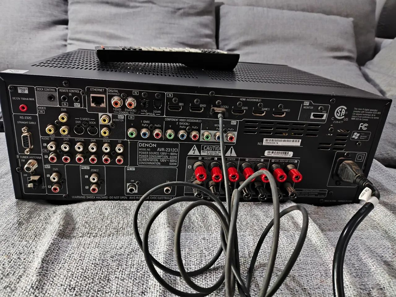 Receiver denon AVR 2312 todo original 7.1. - Aparelhos de Som