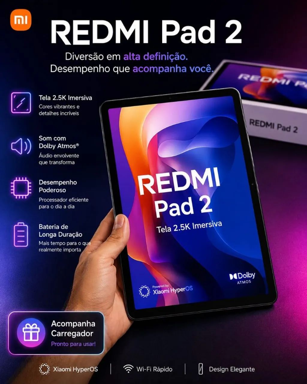 TABLET REDMI PAD 2, 256 GB 8 DE RAM - Foto 4