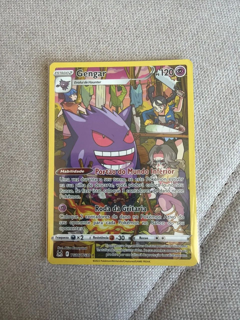Carta pokekon Gengar 
