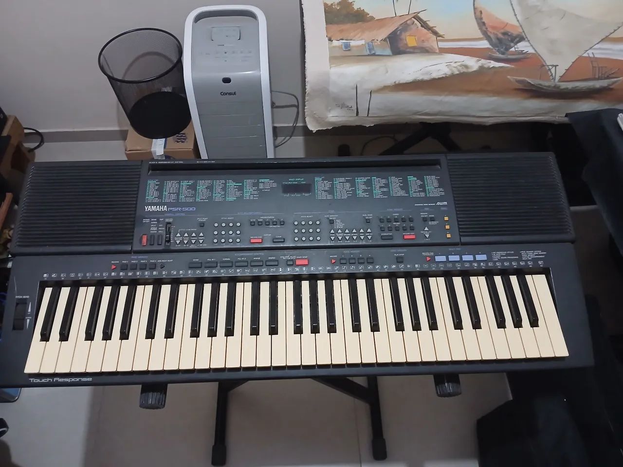 Teclado Yamaha PSR-500 - Instrumentos musicais - Conjunto