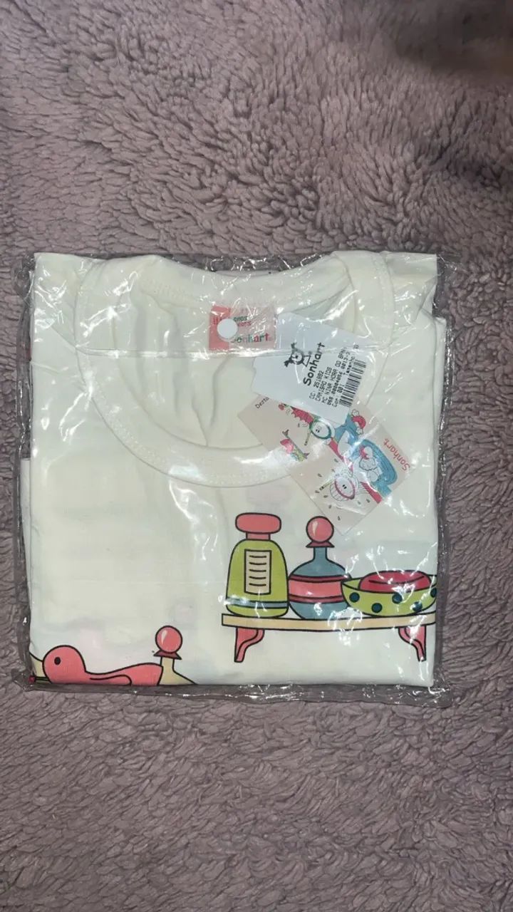 Camisola Infantil Sonhart Estampa Brinquedos - NOVA