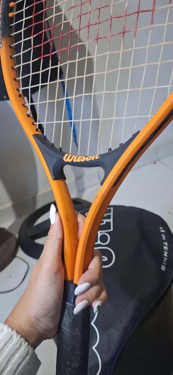 raquete de tênis wilson titanium soft shock 3 - Foto 4