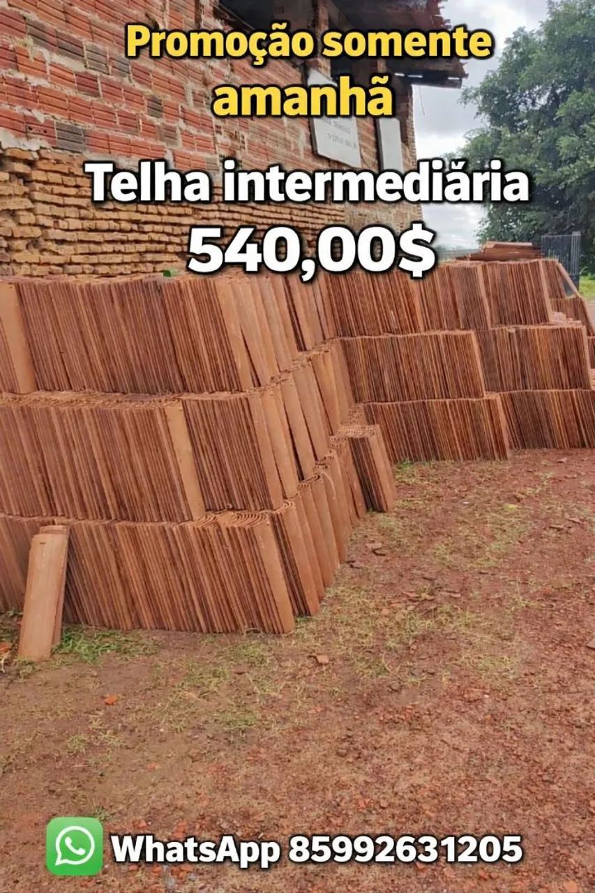 Telha intermediária comum 