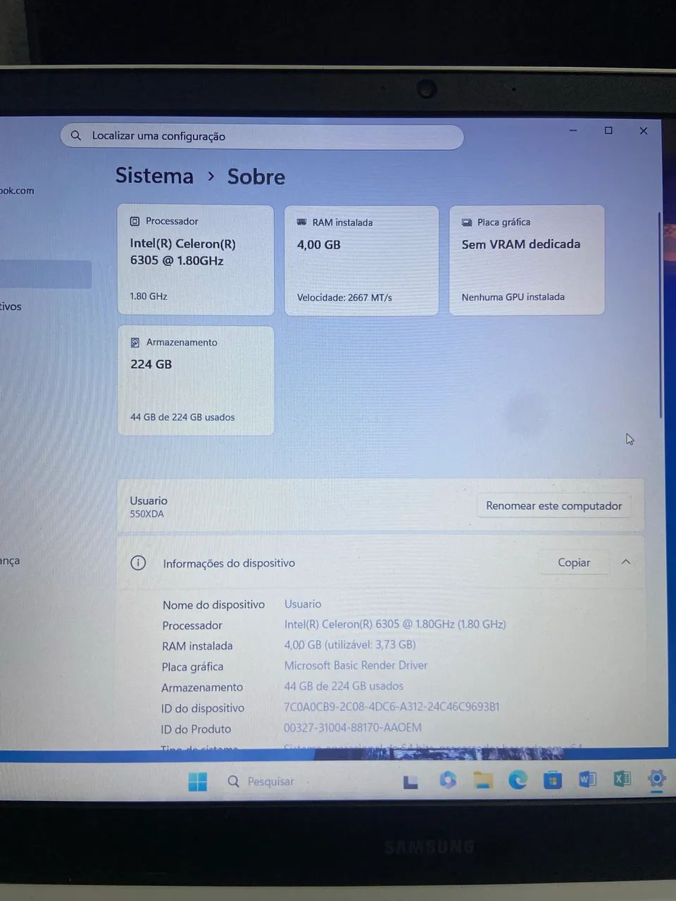 Notebook Samsung  - Foto 3