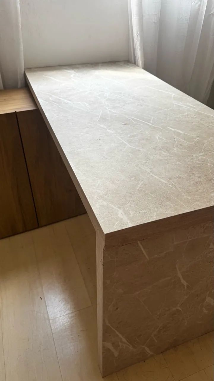 Mesa marmorizada fixa - Foto 3