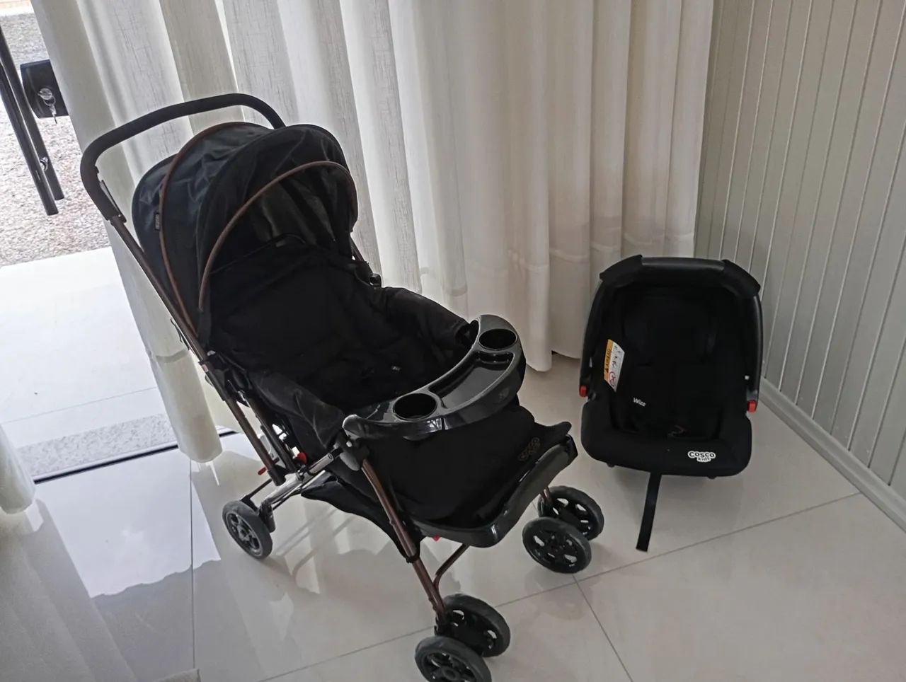 Carrinho de bebê+bebê conforto  - Foto 4