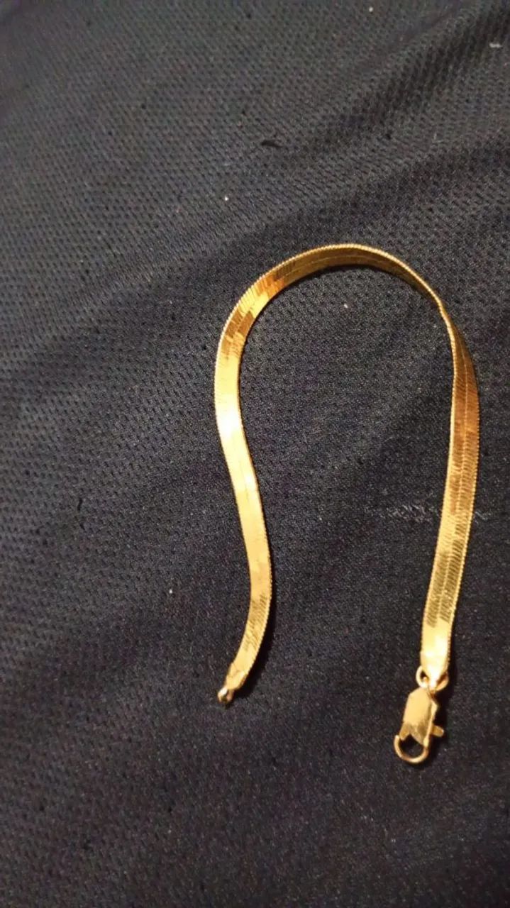 Pulseira folheada a ouro 