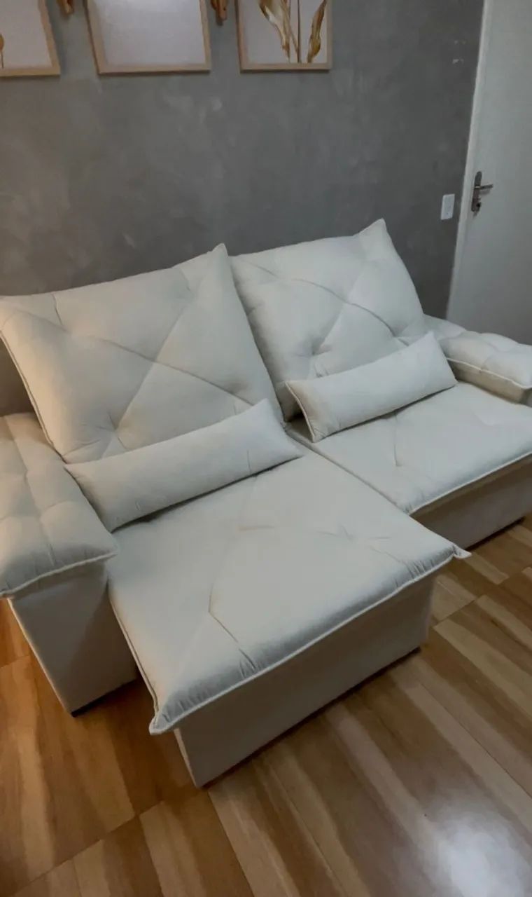 Sofá retrátil e reclinável tamanho 1,80 mts $1,300 - Foto 4